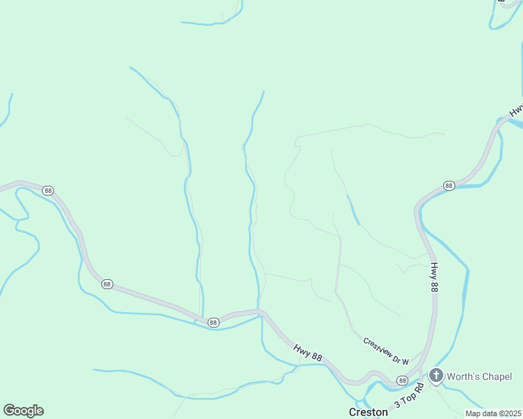 map of restaurants, bars, coffee shops, grocery stores, and more near 444 Doctor Robinson Road in Creston