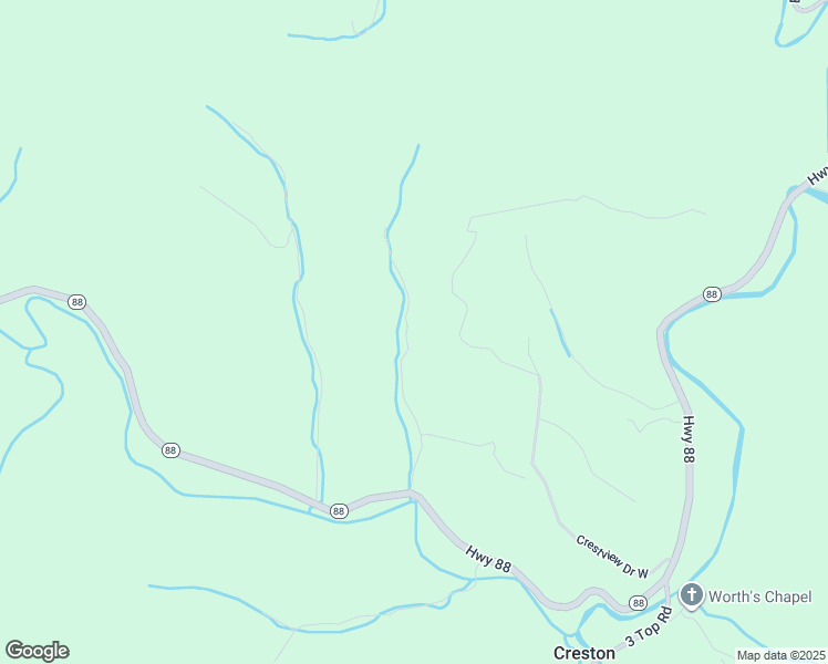 map of restaurants, bars, coffee shops, grocery stores, and more near 444 Doctor Robinson Road in Creston