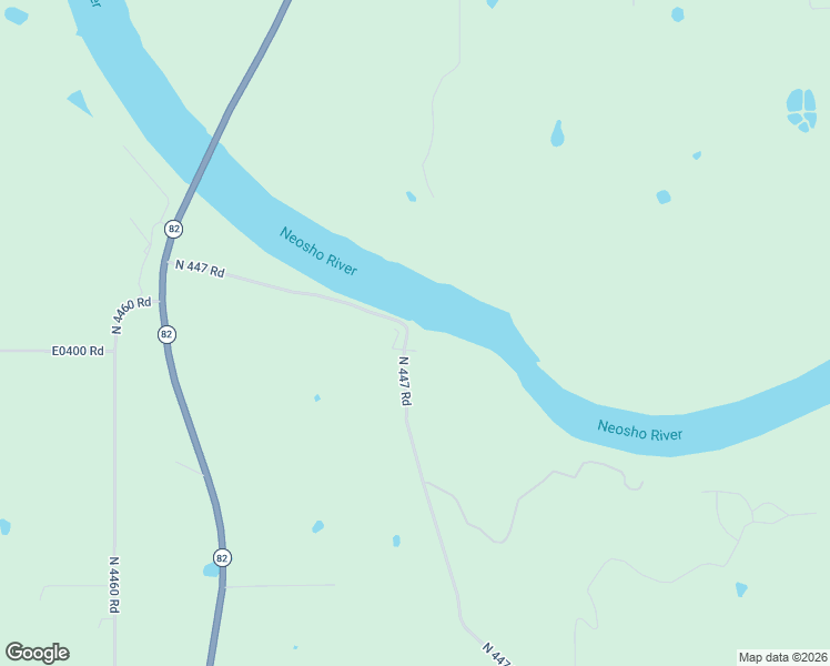 map of restaurants, bars, coffee shops, grocery stores, and more near 9212 North 447 Road in Spavinaw