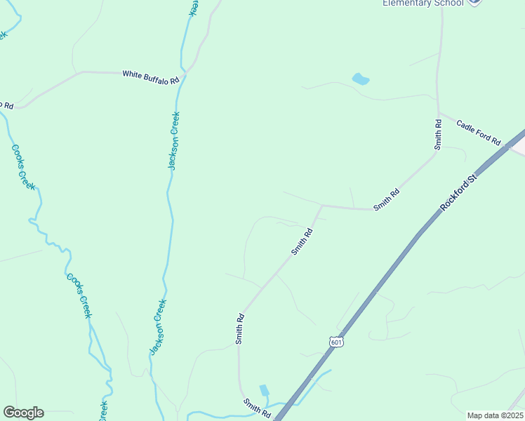 map of restaurants, bars, coffee shops, grocery stores, and more near 209 Lacy Drive in Mount Airy