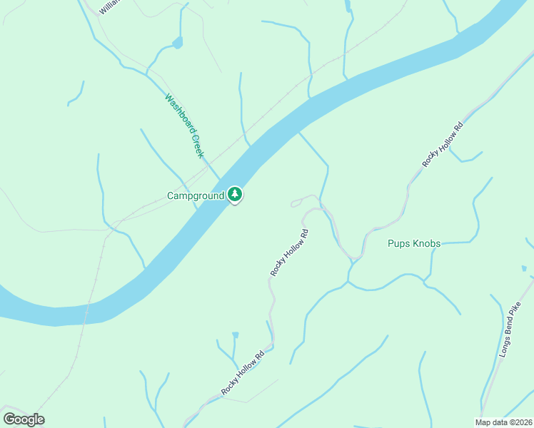 map of restaurants, bars, coffee shops, grocery stores, and more near 407 Rocky Hollow Road in Rogersville