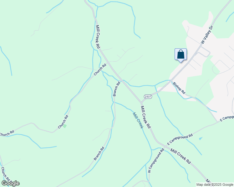 map of restaurants, bars, coffee shops, grocery stores, and more near 249-315 Branch Rd in Fall Branch