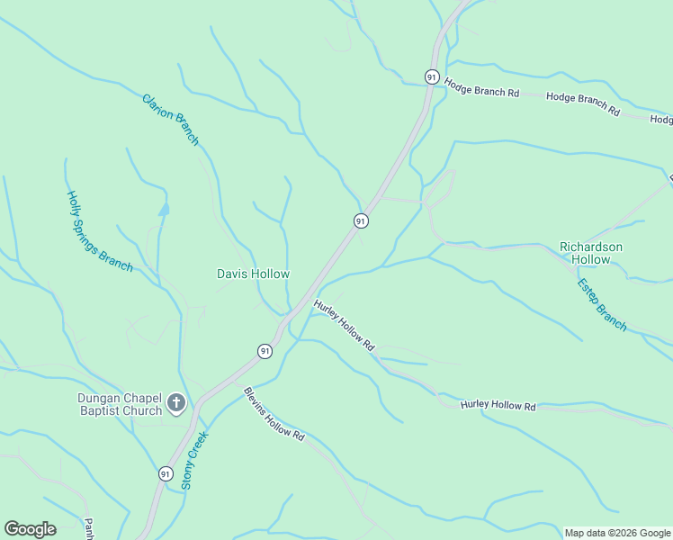 map of restaurants, bars, coffee shops, grocery stores, and more near 113 Hurley Hollow Road in Elizabethton