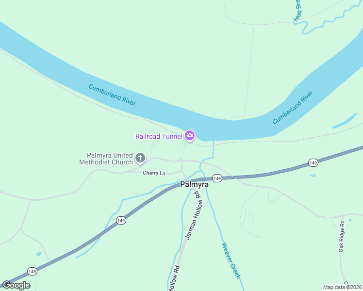 map of restaurants, bars, coffee shops, grocery stores, and more near 2844 Jarman Hollow Road in Palmyra