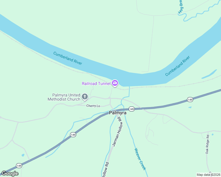 map of restaurants, bars, coffee shops, grocery stores, and more near 2844 Jarman Hollow Road in Palmyra