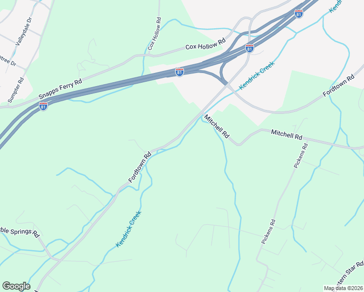 map of restaurants, bars, coffee shops, grocery stores, and more near 1876 Fordtown Road in Kingsport