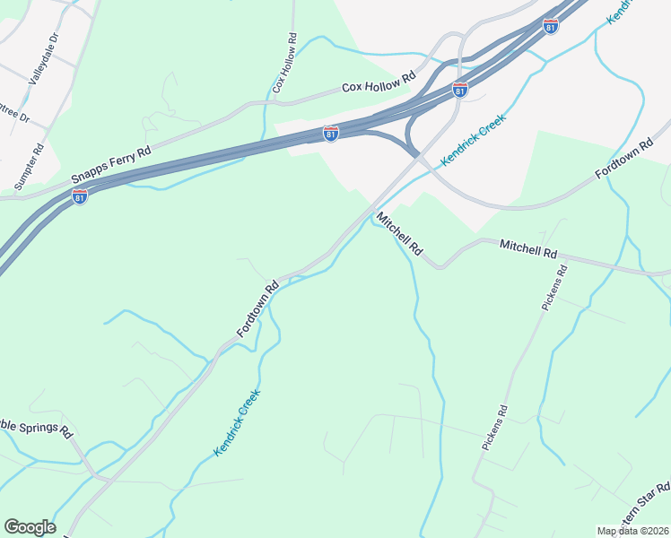 map of restaurants, bars, coffee shops, grocery stores, and more near 1876 Fordtown Road in Kingsport