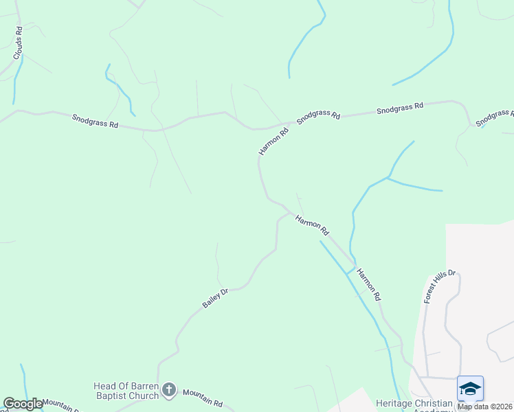 map of restaurants, bars, coffee shops, grocery stores, and more near 1060 Harmon Road in New Tazewell