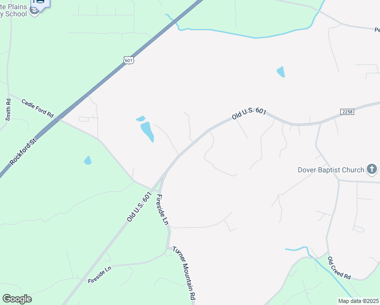map of restaurants, bars, coffee shops, grocery stores, and more near 1617 State Road 2258 in Mount Airy