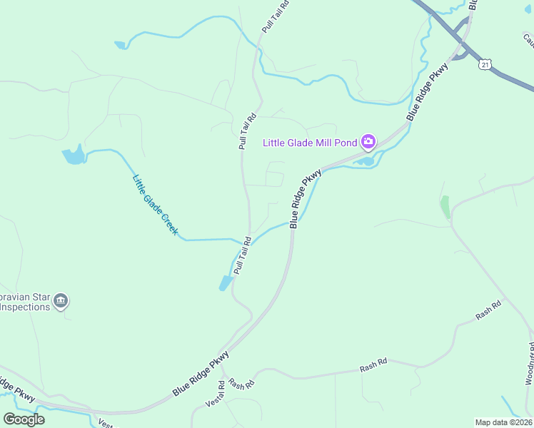 map of restaurants, bars, coffee shops, grocery stores, and more near 97 Little Creek Lane in Glade Valley
