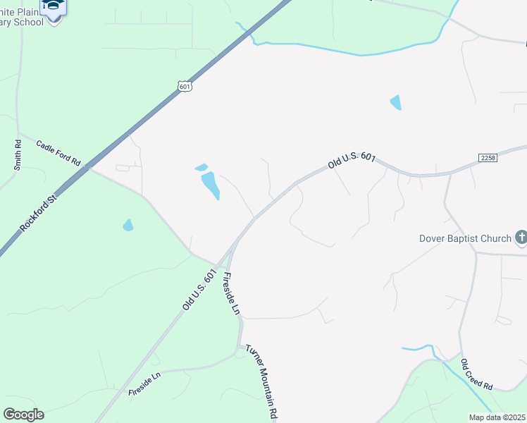 map of restaurants, bars, coffee shops, grocery stores, and more near 1617 State Road 2258 in Mount Airy
