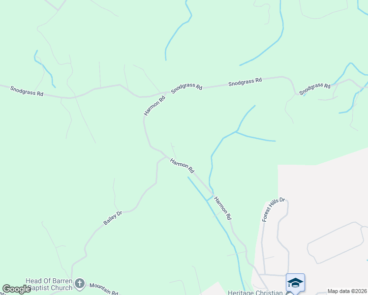 map of restaurants, bars, coffee shops, grocery stores, and more near 926 Harmon Road in New Tazewell