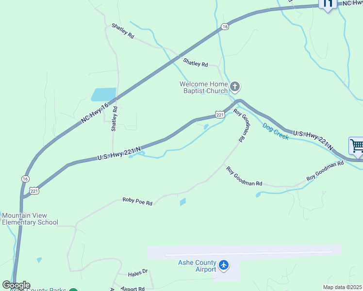 map of restaurants, bars, coffee shops, grocery stores, and more near 3742 U.S. Highway 221 North in Crumpler