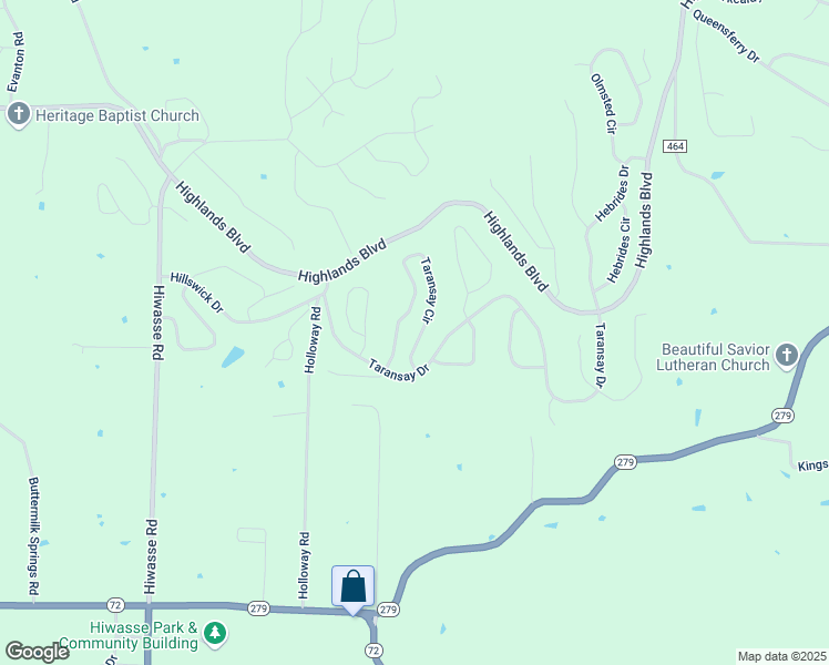 map of restaurants, bars, coffee shops, grocery stores, and more near 32 Taransay Circle in Bella Vista