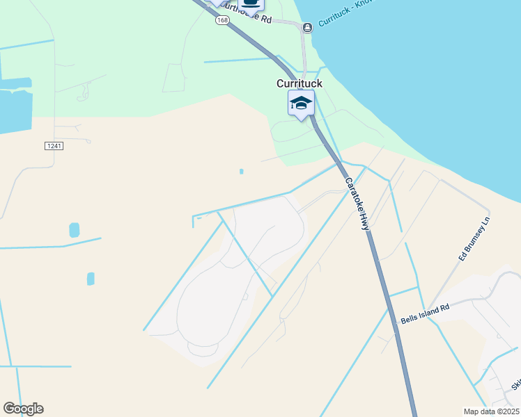 map of restaurants, bars, coffee shops, grocery stores, and more near 235 Laurel Woods Way in Currituck