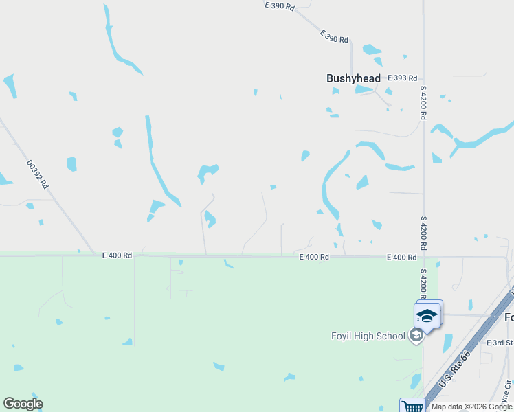 map of restaurants, bars, coffee shops, grocery stores, and more near 11833 South Rawhide Road in Claremore