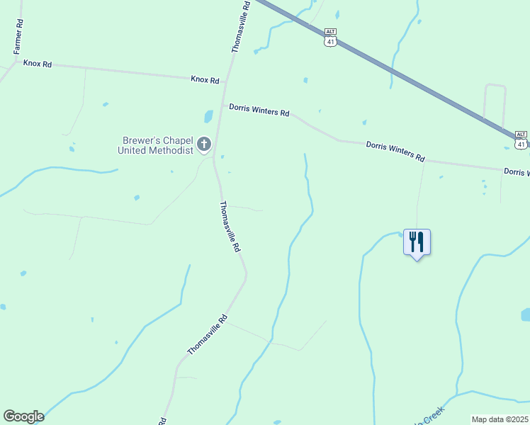 map of restaurants, bars, coffee shops, grocery stores, and more near 4944 Thomasville Rd in Chapmansboro