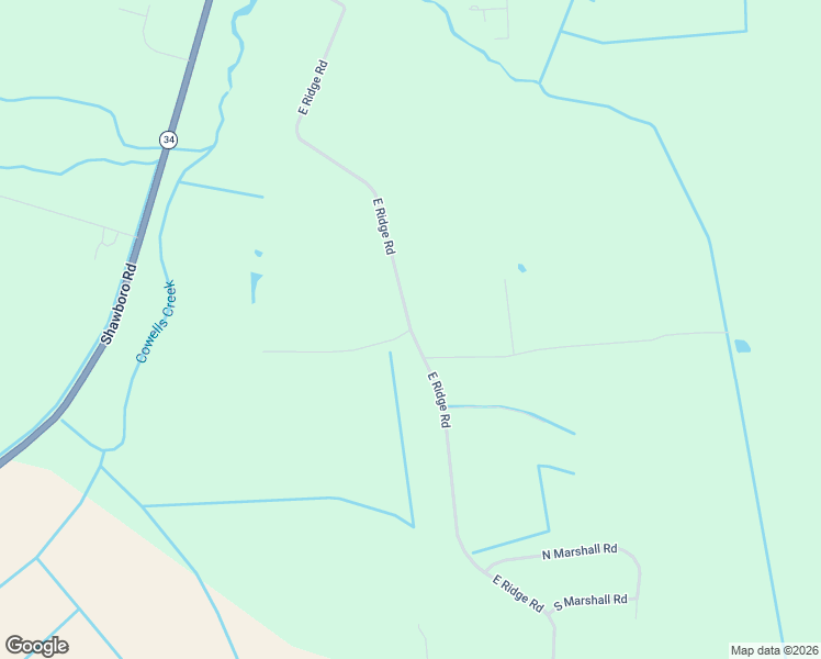 map of restaurants, bars, coffee shops, grocery stores, and more near East Ridge Road in Moyock