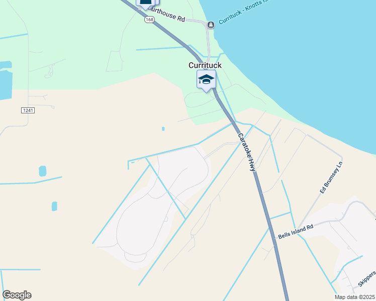 map of restaurants, bars, coffee shops, grocery stores, and more near 229 Laurel Woods Way in Currituck