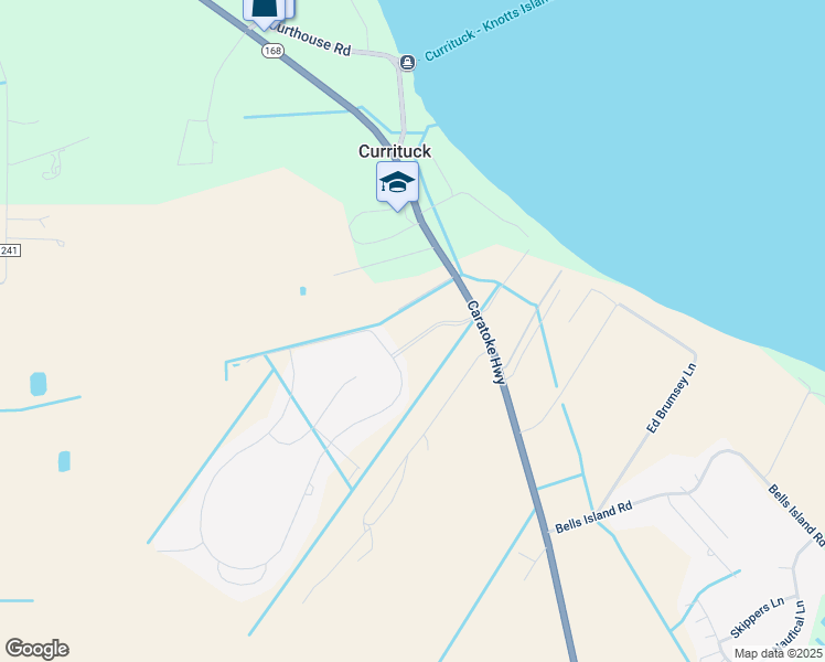map of restaurants, bars, coffee shops, grocery stores, and more near 120 Laurel Woods Boulevard in Currituck