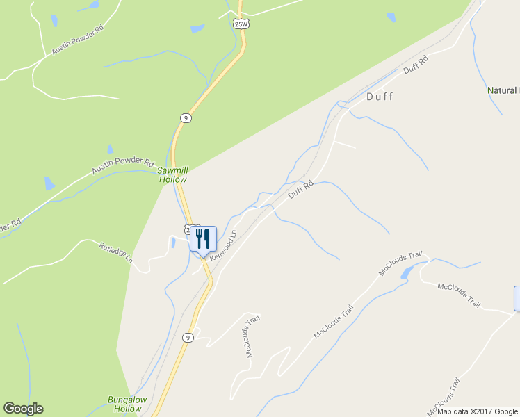 map of restaurants, bars, coffee shops, grocery stores, and more near 204 Kenwood Lane in LaFollette