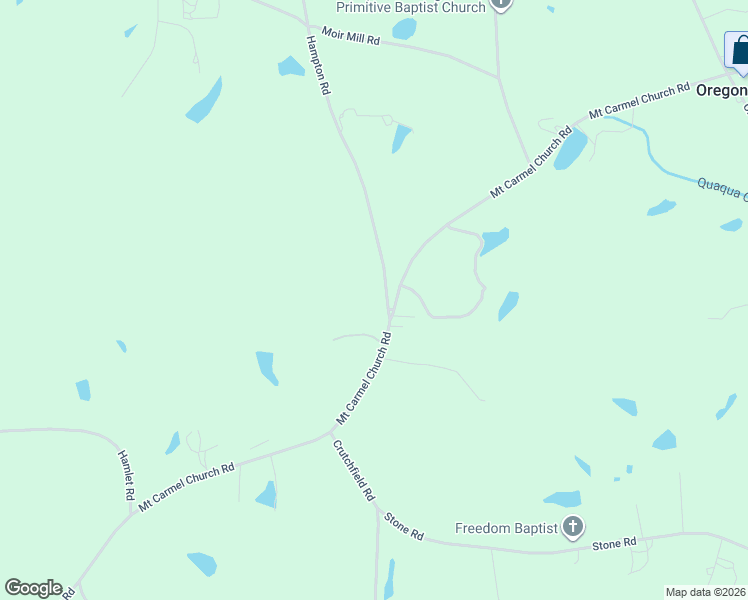 map of restaurants, bars, coffee shops, grocery stores, and more near 1962 Hampton Road in Reidsville