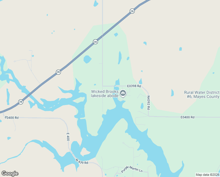 map of restaurants, bars, coffee shops, grocery stores, and more near 4060 East 398 in Big Cabin