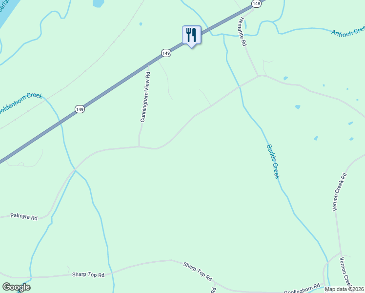 map of restaurants, bars, coffee shops, grocery stores, and more near 1826 Palmyra Road in Palmyra