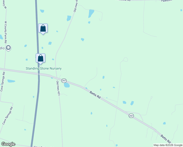 map of restaurants, bars, coffee shops, grocery stores, and more near 4238 Betts Road in Greenbrier
