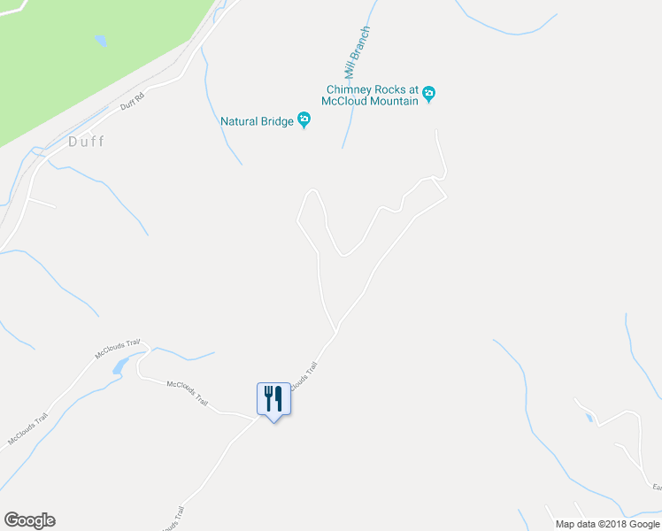 map of restaurants, bars, coffee shops, grocery stores, and more near 180 Chimney Rock Lane in LaFollette
