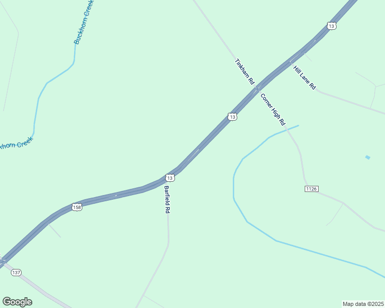 map of restaurants, bars, coffee shops, grocery stores, and more near U.S. 13 in Eure