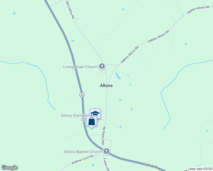 map of restaurants, bars, coffee shops, grocery stores, and more near in Allons