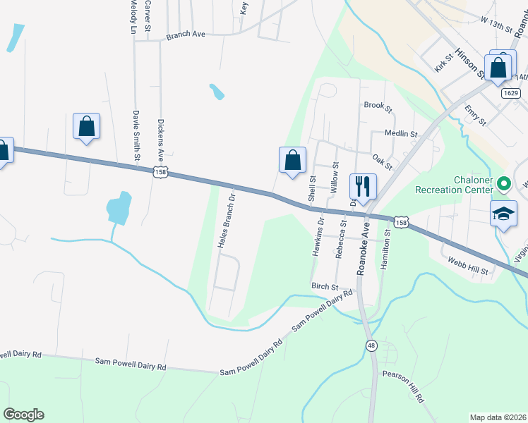 map of restaurants, bars, coffee shops, grocery stores, and more near 339 West Littleton Road in Roanoke Rapids