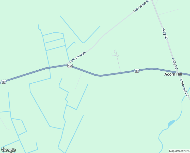 map of restaurants, bars, coffee shops, grocery stores, and more near 1595 U.S Highway 158 West in Eure