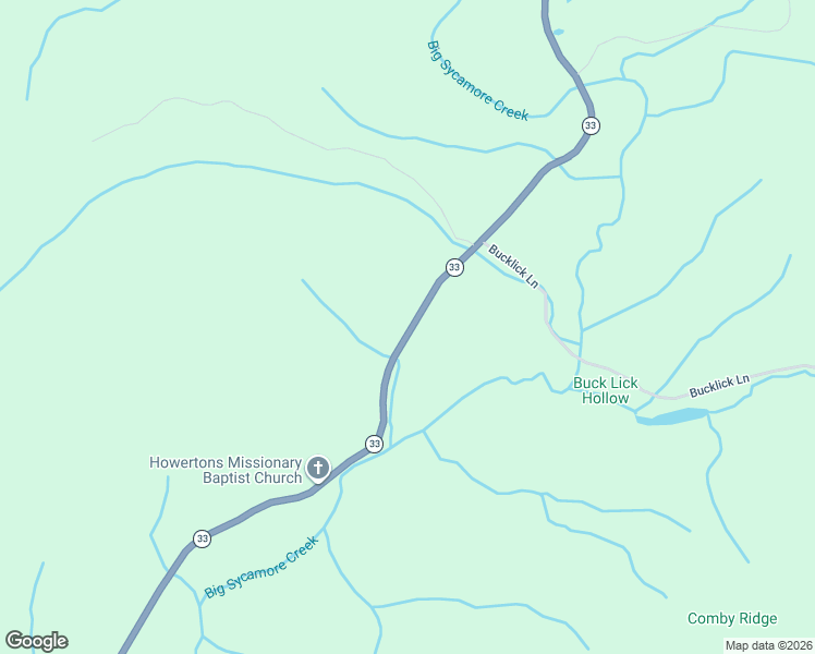 map of restaurants, bars, coffee shops, grocery stores, and more near 2231 Highway 33 in Tazewell
