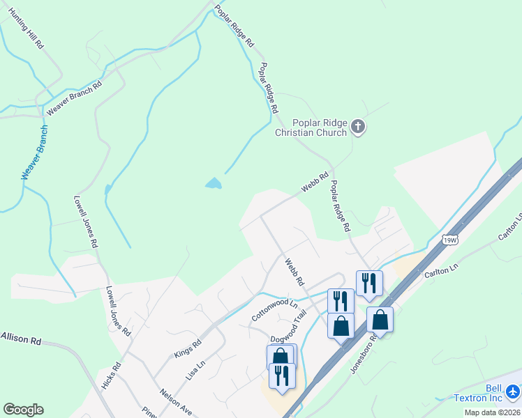 map of restaurants, bars, coffee shops, grocery stores, and more near 329 Webb Road in Sullivan County