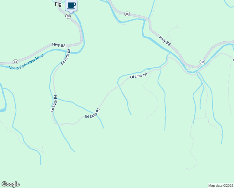 map of restaurants, bars, coffee shops, grocery stores, and more near 1717 Ed Little Road in Creston