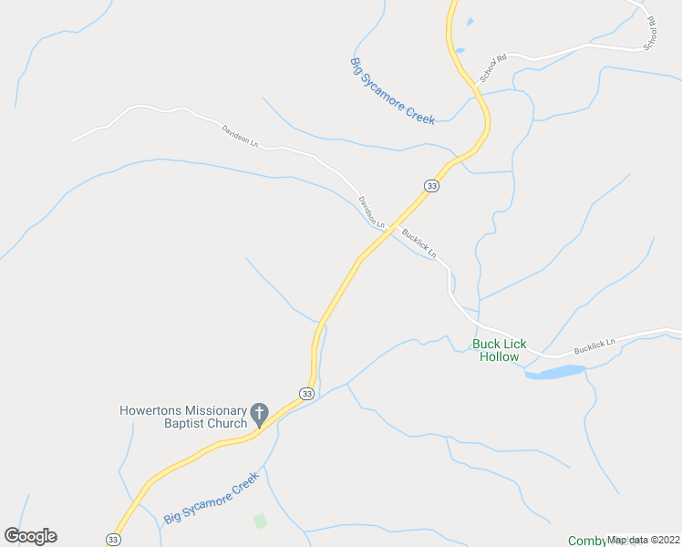 map of restaurants, bars, coffee shops, grocery stores, and more near 2231 Tennessee 33 in Tazewell