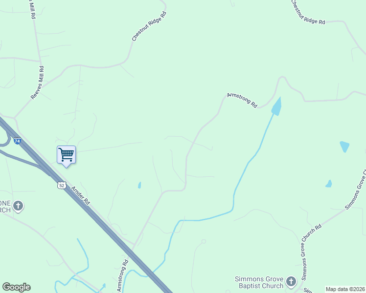 map of restaurants, bars, coffee shops, grocery stores, and more near 591 Armstrong Road in Pilot Mountain