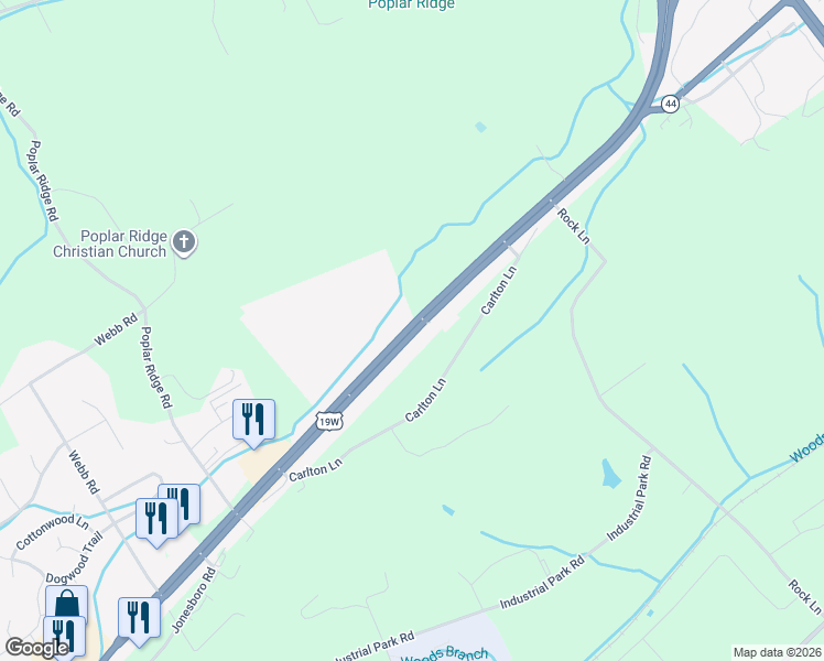 map of restaurants, bars, coffee shops, grocery stores, and more near 5221-5331 Featheredge Dr in Bluff City