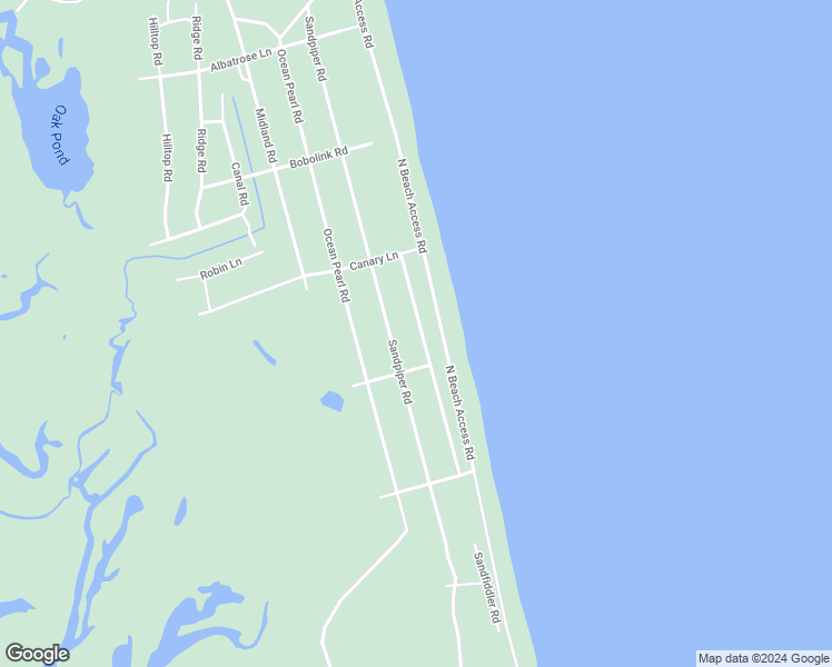 map of restaurants, bars, coffee shops, grocery stores, and more near 1630 Sandfiddler Road in Corolla