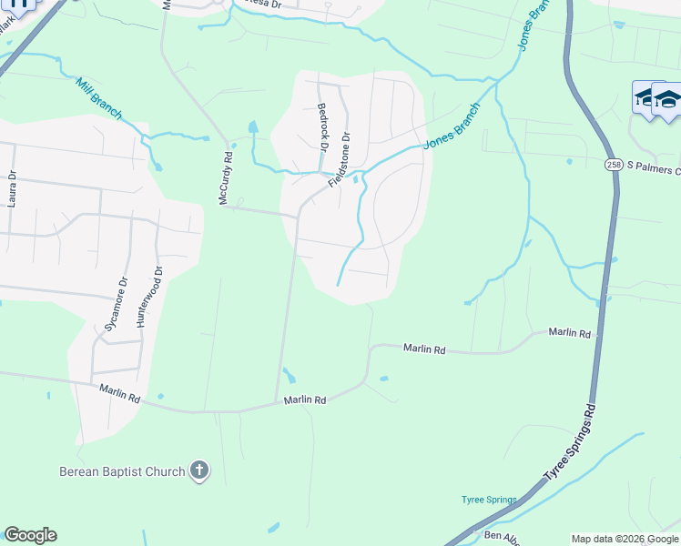 map of restaurants, bars, coffee shops, grocery stores, and more near 143 Auxley Court in White House