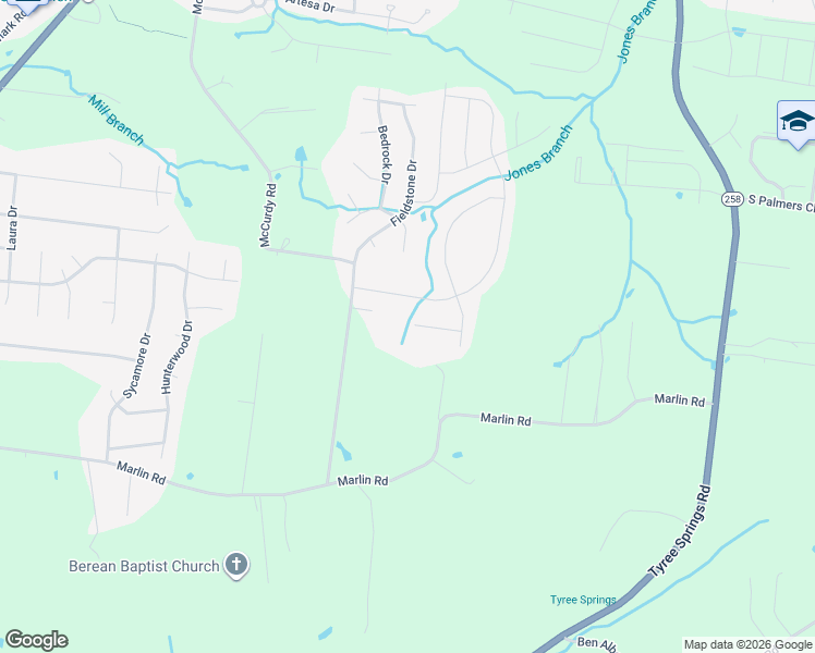 map of restaurants, bars, coffee shops, grocery stores, and more near 143 Auxley Court in White House