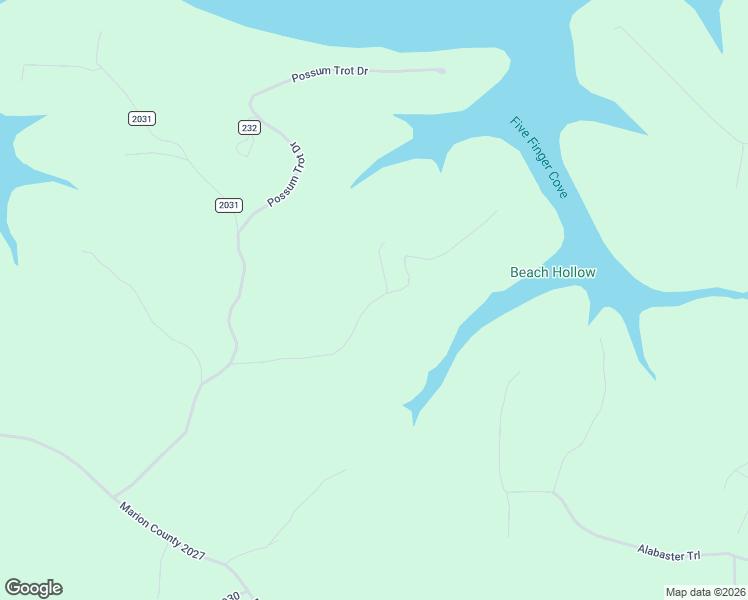 map of restaurants, bars, coffee shops, grocery stores, and more near Fossil Lane in Marion County