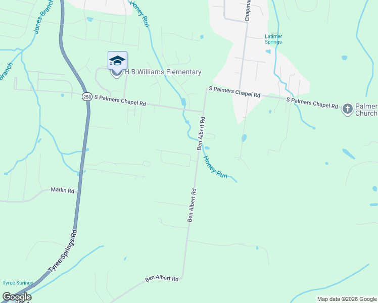 map of restaurants, bars, coffee shops, grocery stores, and more near 212 Jocelyn Drive in Cottontown