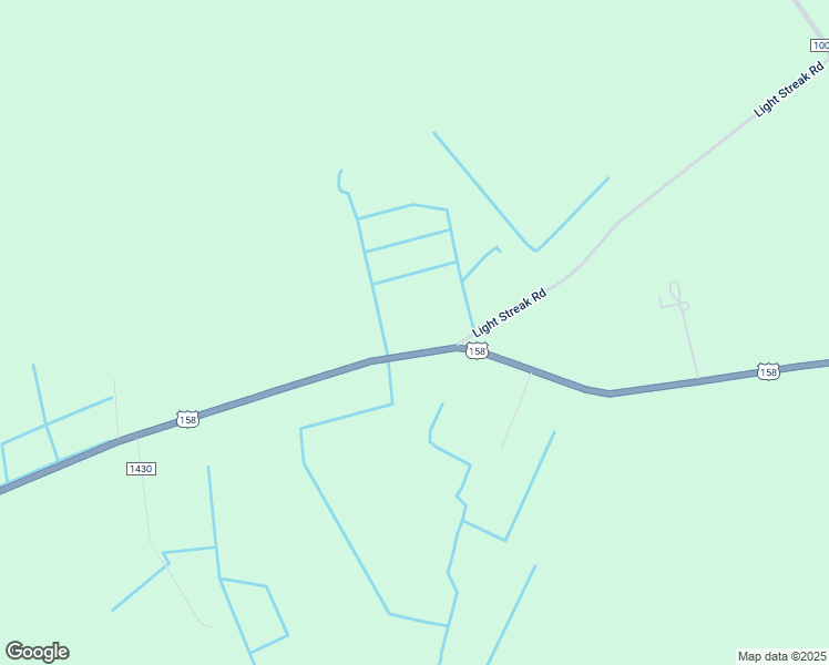 map of restaurants, bars, coffee shops, grocery stores, and more near 1526 U.S Highway 158 West in Eure