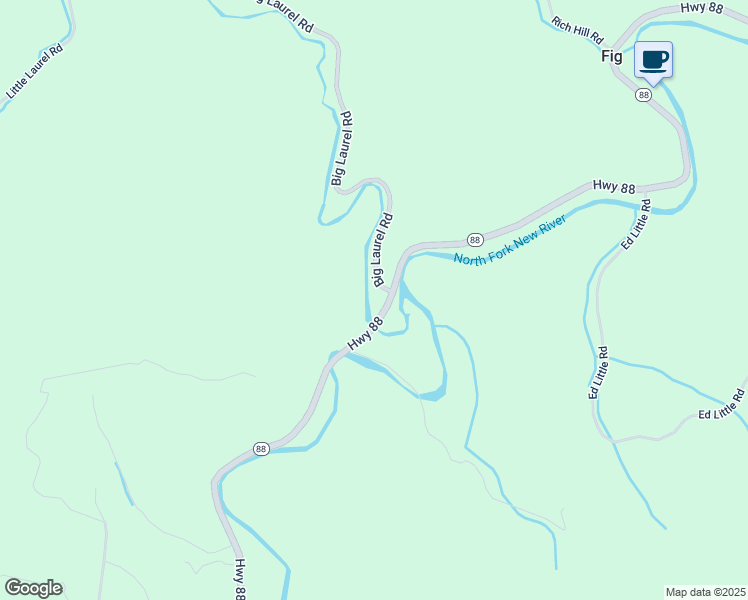 map of restaurants, bars, coffee shops, grocery stores, and more near 12747 North Carolina 88 in Creston