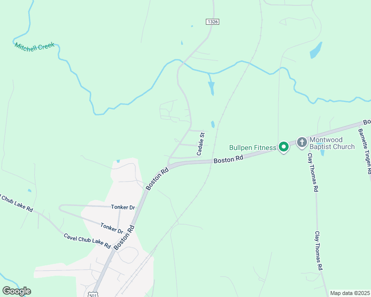 map of restaurants, bars, coffee shops, grocery stores, and more near 32 Montague Avenue in Roxboro