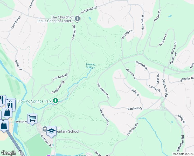 map of restaurants, bars, coffee shops, grocery stores, and more near 2 Hill Lane in Bella Vista