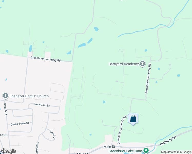 map of restaurants, bars, coffee shops, grocery stores, and more near 2686 Bellar Road in Greenbrier